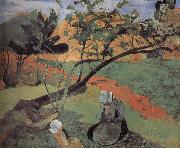 Brittany landscape Paul Gauguin